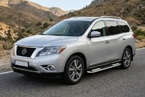 Nissan Pathfinder R52 2012-2021 Praguri Laterale Tayga V2 (2 buc, Aluminiu) foto 1