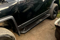 Toyota FJ Cruiser 2006-2022 Praguri Laterale Allmond Black (2 buc, aluminiu) foto 1