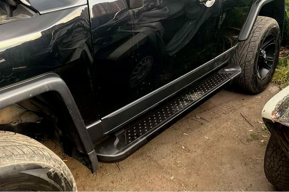 Toyota FJ Cruiser 2006-2022 Praguri Laterale Allmond Black (2 buc, aluminiu) Image
