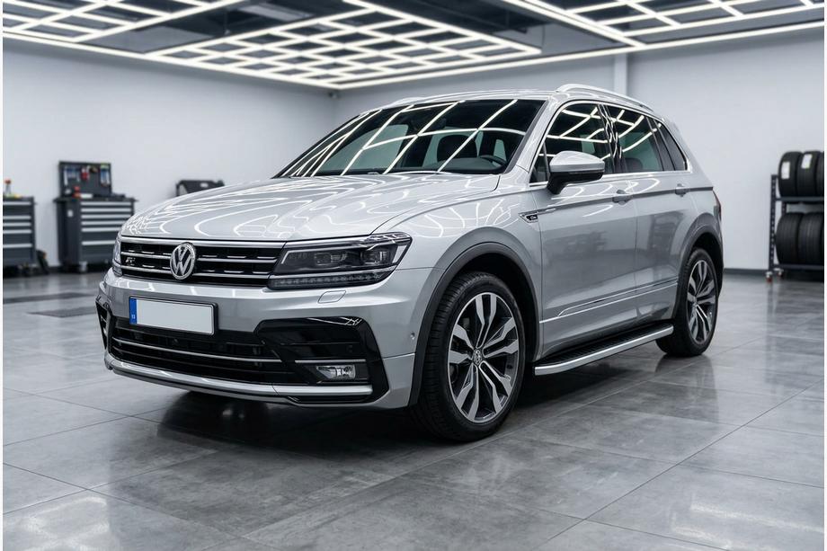 Volkswagen Tiguan 2016-2023 Praguri Laterale Tayga Grey (2 buc, Aluminiu) Foto 1