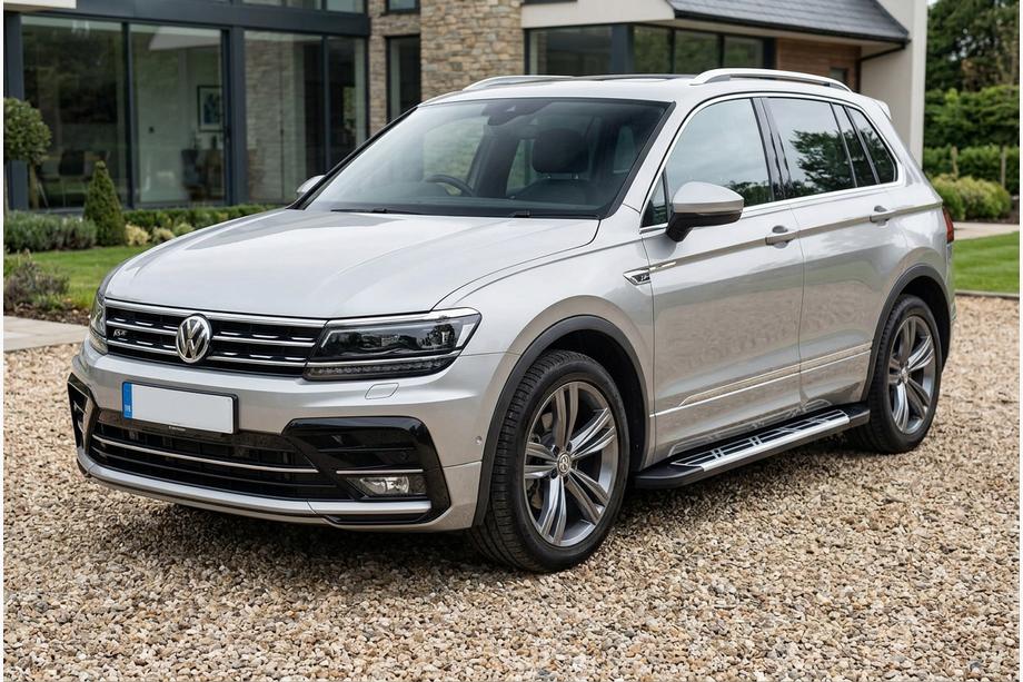 Volkswagen Tiguan 2016-2023 Praguri Laterale Sunrise (2 buc, Aluminiu) Foto 1