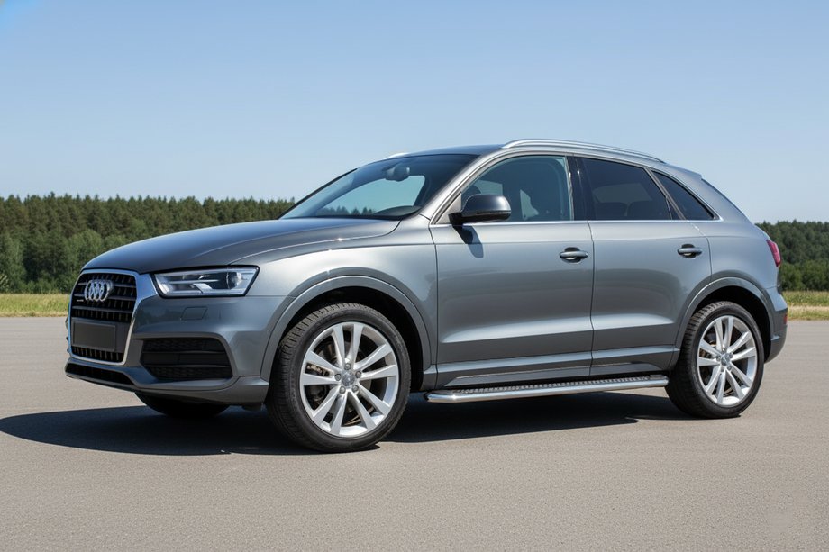 Audi Q3 2011-2019 Praguri Laterale Maydos V2 (2 buc, Aluminiu si Otel Inoxidabil) Image