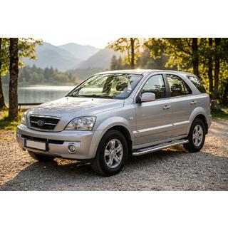 Praguri Laterale Maydos V2 (2 buc, Aluminiu si Otel Inoxidabil) Kia Sorento I BL 2002-2009 foto 1