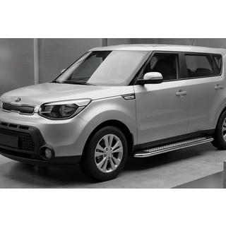 Praguri Laterale Maydos V2 (2 buc, Aluminiu si Otel Inoxidabil) Kia Soul II 2013-2018 foto 1