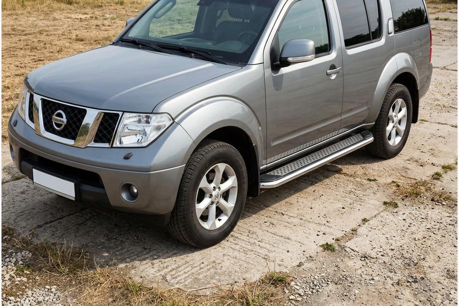 Nissan Pathfinder R51 2005-2014 Praguri Laterale Maydos V2 (2 buc, Aluminiu si Otel Inoxidabil) Foto 1