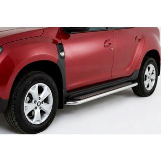 Praguri Laterale Maydos V2 (2 buc, Aluminiu si Otel Inoxidabil) Dacia Duster 2018-2024 foto 1