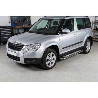 Praguri Laterale Maydos V2 (2 buc, Aluminiu si Otel Inoxidabil) Skoda Yeti 2009-2017 foto 1