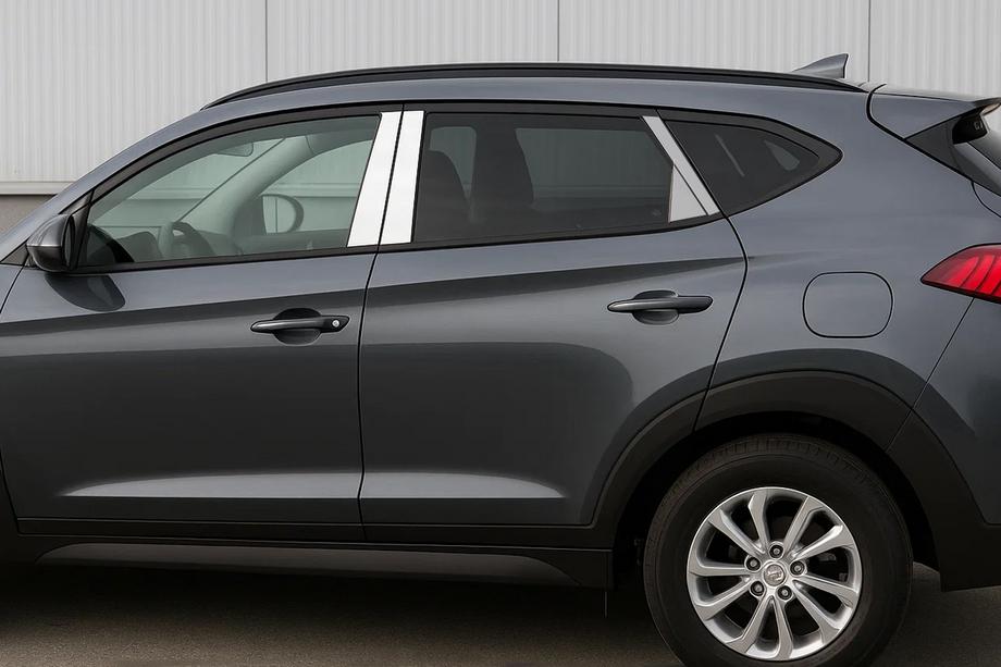 Hyundai Tucson TL 2016-2021 Capace stalpi inox Image