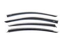 Volkswagen Passat B8 2015-2023 Deflectoare geamuri cu ornament crom SD (4 buc, Niken) foto 2