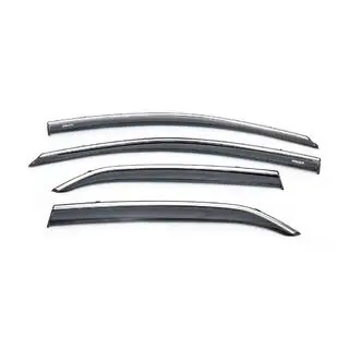 Deflectoare geamuri cu ornament cromat (4 buc, Niken) foto 2