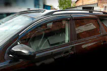 Nissan Qashqai 2007-2010 Deflectoare geamuri cu ornament cromat (4 buc, Niken) foto 1