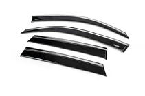 Suzuki Vitara 2015- Deflectoare geamuri cu ornament cromat (4 buc, Niken) foto 2