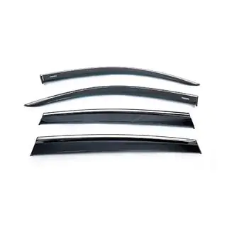 Deflectoare geamuri cu ornament cromat (4 buc, Niken)