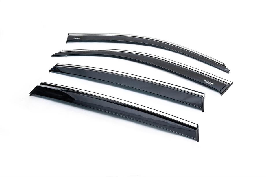Volkswagen Tiguan 2007-2016 Deflectoare Geamuri cu Molding Cromat (4 buc, Niken) Foto 7