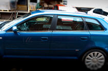 Audi A3 2003-2012 Molduri inferioare geam inox foto 4