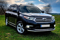 Toyota Highlander 2008-2013 Protectie Fata ST008 (2010-2013, Otel Inoxidabil) foto 2