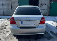 Chevrolet Aveo T250 2005-2011 Protectie bara spate cu margine Plastic foto 1