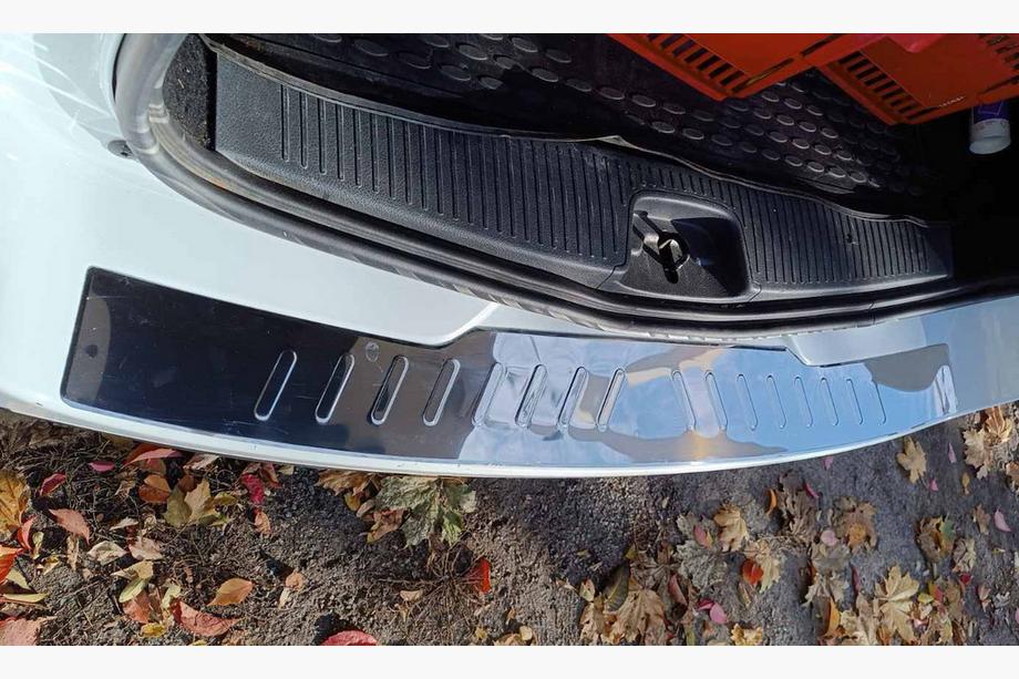 Renault Logan MCV 2013-2022 Protectie bara spate Carmos otel inoxidabil Image
