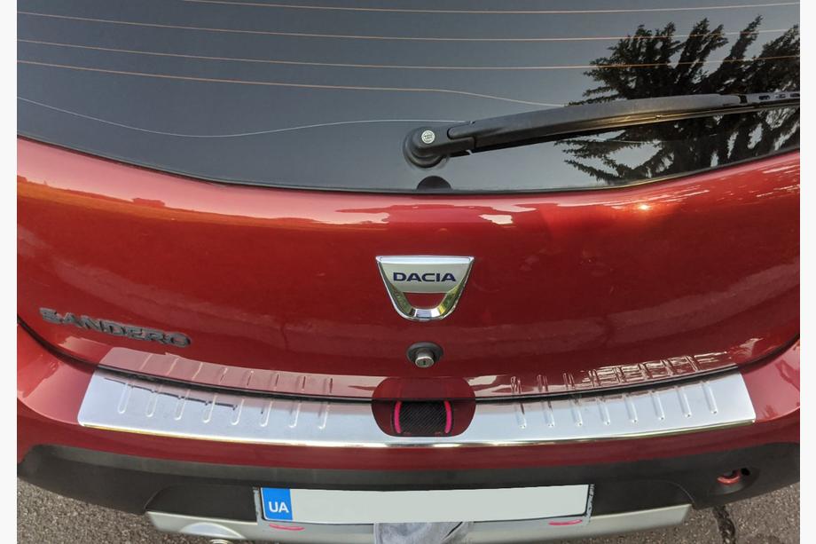 Renault Sandero 2007-2013 Protectie bara spate Carmos V1 inox Foto 1