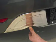 Peugeot 508 2010-2018 Protectie spate bara otel inoxidabil foto 1