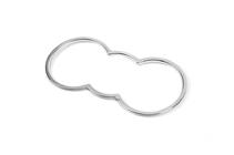 Skoda Octavia II A5 2010-2013 Ornament inox pentru suport pahare foto 2