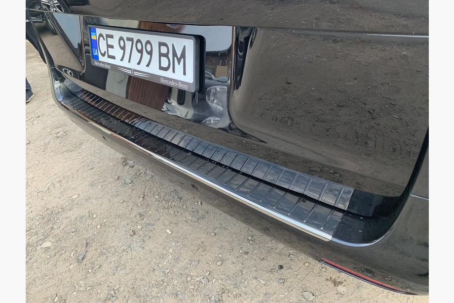 Mercedes Vito/V-class W447 2014- Protectie bara spate OmsaLine Crom Negru (Inox) Foto 2