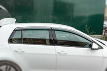 Volkswagen Golf 7/E-Golf 2012-2020 Deflectoare geamuri cu ornament cromat HB (4 buc, Niken) foto 3