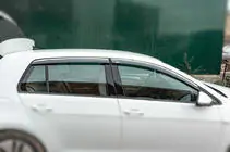 Volkswagen Golf 7/E-Golf 2012-2020 Deflectoare geamuri cu ornament cromat HB (4 buc, Niken) foto 3