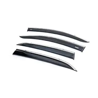Deflectoare geamuri cu ornament cromat (4 buc, Niken) foto 2