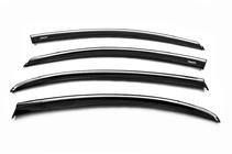 Fiat Tipo 2016- Deflectoare geamuri cu ornament cromat (4 buc, Niken) foto 1