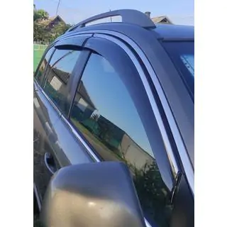 Deflectoare geamuri cu ornament cromat (4 buc, Niken) foto 2