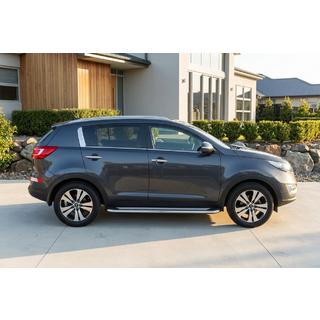 Praguri Laterale Maydos V2 (2 buc, Aluminiu si Otel Inoxidabil) Kia Sportage 2010-2015 foto 1