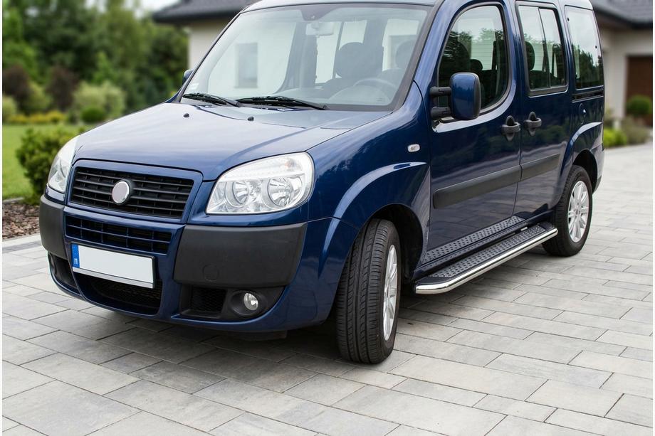 Fiat Doblo I 2005-2010 Praguri Laterale Maydos V2 (2 buc, Aluminiu si Otel Inoxidabil) Foto 1