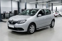Renault Sandero 2013-2022 Praguri Laterale Maydos V2 (2 buc, Aluminiu si Otel Inoxidabil) foto 1