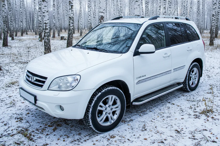 Chery Tiggo 1 2005-2016 Praguri Laterale Maydos V2 (2 buc, Aluminiu si Otel Inoxidabil) Image