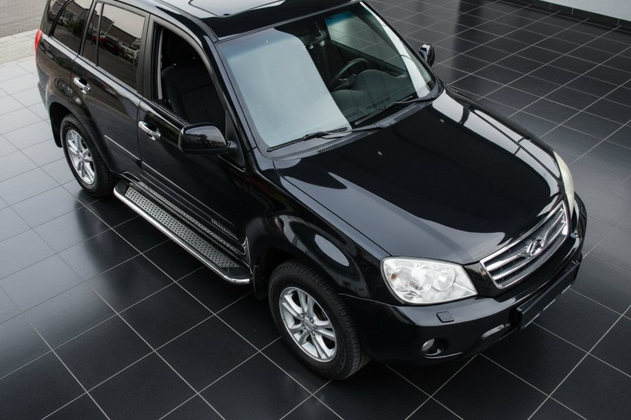 Chery Tiggo 3 2005- Praguri Laterale Maydos V2 (2 buc, Aluminiu si Otel Inoxidabil) Image