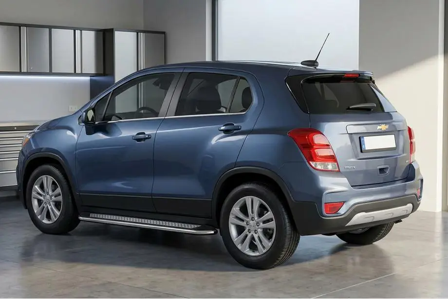 Chevrolet Trax 2012-2023 Praguri Laterale Maydos V2 (2 buc, Aluminiu si Otel Inoxidabil) Image