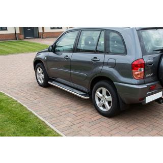 Praguri Laterale Maydos V2 (2 buc, Aluminiu si Otel Inoxidabil) Toyota Rav 4 2001-2005 foto 1