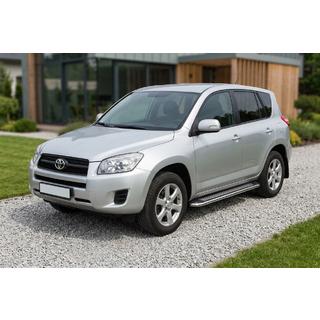 Praguri Laterale Maydos V2 (2 buc, Aluminiu si Otel Inoxidabil) Toyota Rav 4 2006-2013 foto 1