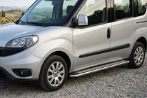 Opel Combo 2012-2018 Praguri Laterale Maydos V2 (2 buc, Aluminiu si Otel Inoxidabil) Baza Maxi foto 1