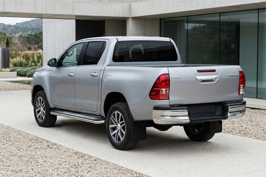Toyota Hilux 2015- Praguri Laterale Maydos V2 (2 buc, Aluminiu si Otel Inoxidabil) Foto 3