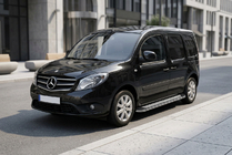 Mercedes Citan 2013-2021 Praguri Laterale Maydos V2 (2 buc, Aluminiu si Otel Inoxidabil) foto 1