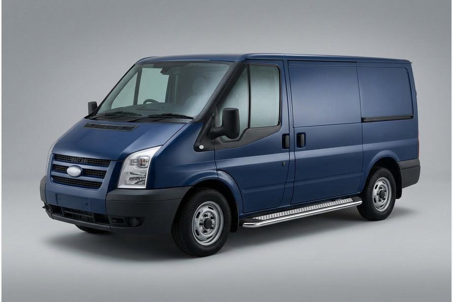 Ford Transit 2000–2014 Praguri Laterale Maydos V2 (2 buc, Aluminiu si Otel Inoxidabil) L1 (scurta) Foto 1