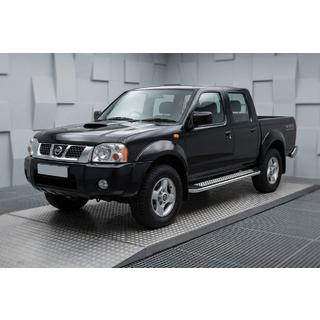 Praguri Laterale Maydos V2 (2 buc, Aluminiu si Otel Inoxidabil) Nissan NP300 1999-2015 foto 1