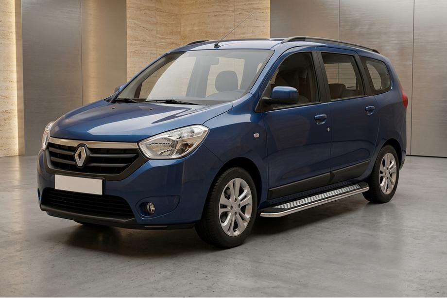 Dacia Lodgy 2012-2022 Praguri Laterale Maydos V2 (2 buc, Aluminiu si Otel Inoxidabil) Foto 1
