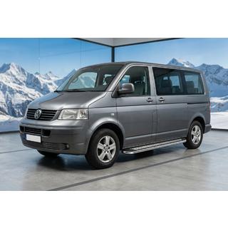 Praguri Laterale Maydos V2 (2 buc, Aluminiu si Otel Inoxidabil) Volkswagen T5 Multivan 2003–2010 foto 1