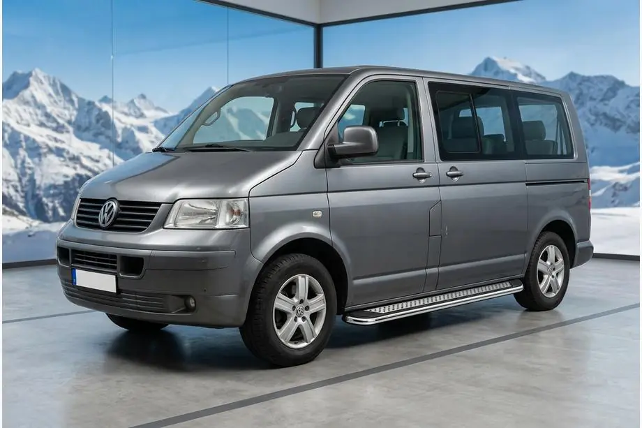 Volkswagen T5 Multivan 2003–2010 Praguri Laterale Maydos V2 (2 buc, Aluminiu si Otel Inoxidabil) Image