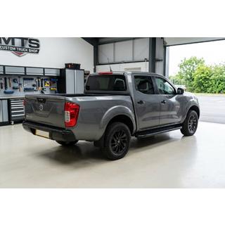 Praguri Laterale Bosphore Black (2 buc, Aluminiu) Nissan Navara/NP300 2016- foto 1