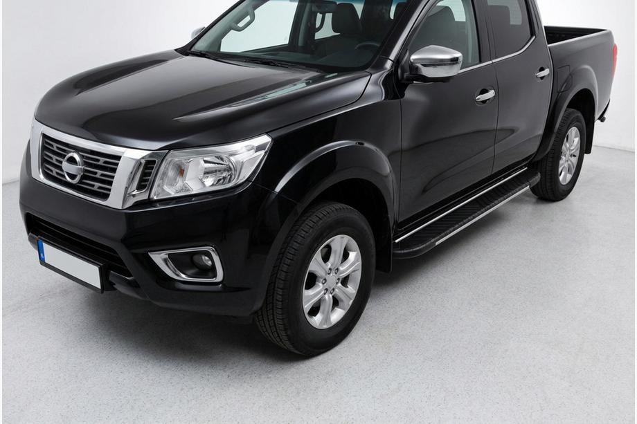 Nissan Navara/NP300 2016- Praguri Laterale Bosphore Grey (2 buc, Aluminiu) Image