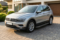 Volkswagen Tiguan 2016-2023 Praguri Laterale Bosphore Black (2 buc, Aluminiu) foto 1